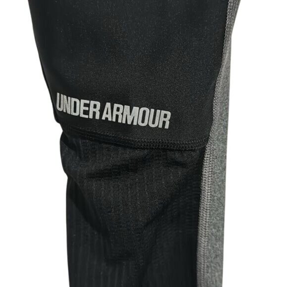Under Armour Womens Black & Gray Compression Leggings Size S Stretchy Athletic F - Picture 2 of 9